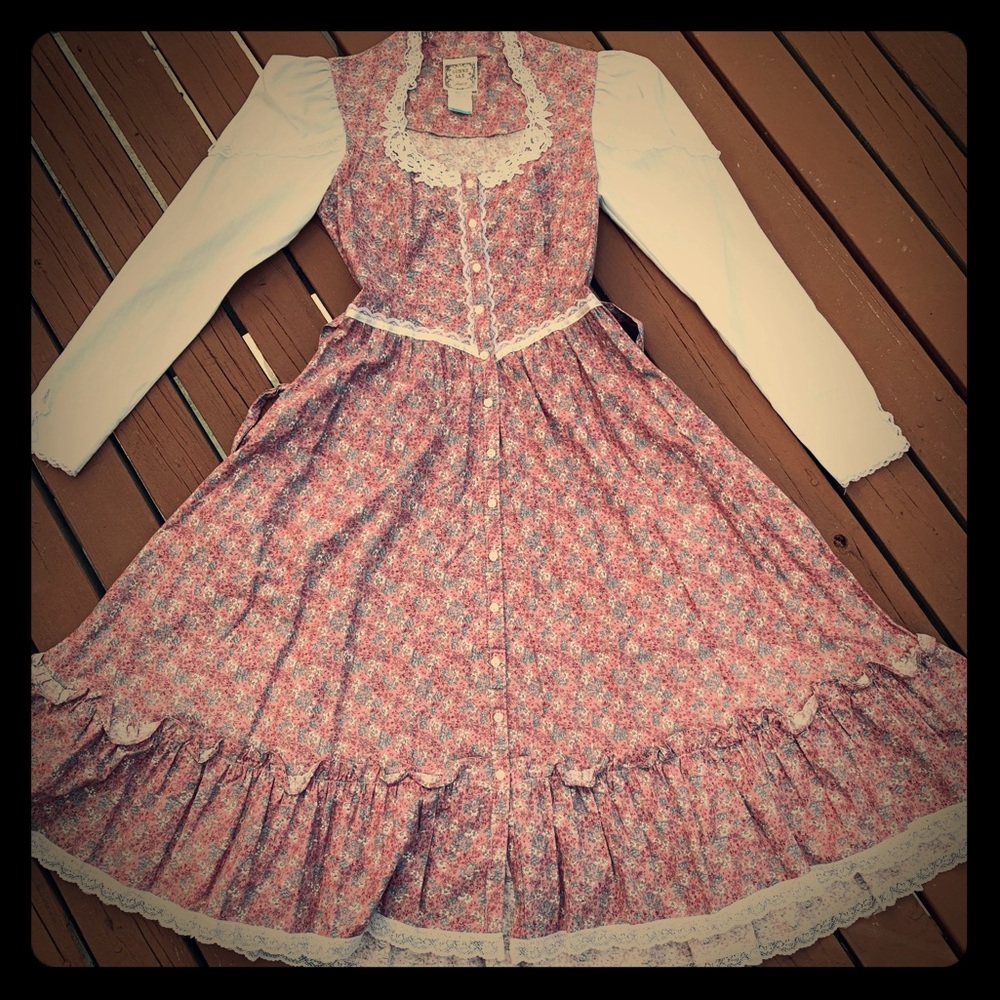 Vintage 70s Gunne Sax Dress size 9